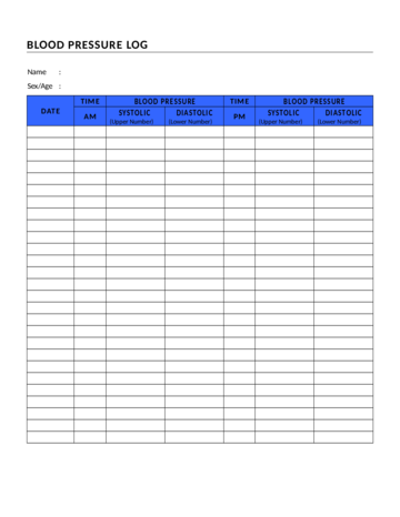 2022 Blood Pressure Log Chart - Fillable, Printable PDF & Forms | Handypdf