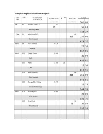 2024 Checkbook Register - Fillable, Printable PDF & Forms | Handypdf