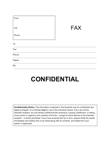 Confidential Fax Cover Sheet Template - Edit, Fill, Sign Online | Handypdf