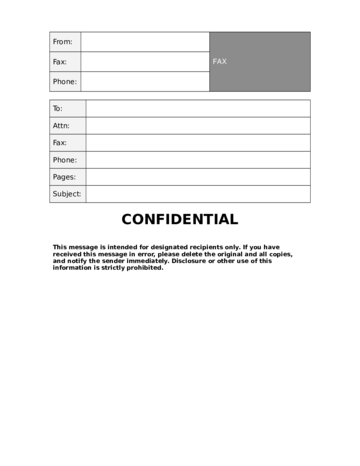 Printable Confidential Fax Template - Edit, Fill, Sign Online | Handypdf