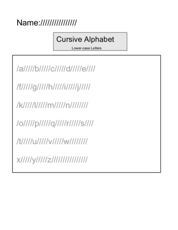 cursive alphabet chart blank edit fill sign online handypdf