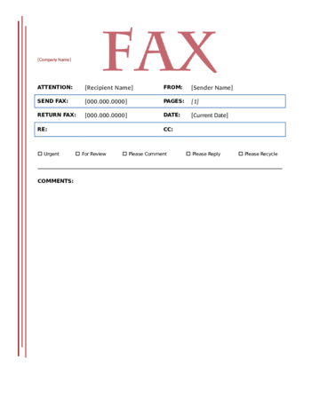 2021 fax cover sheet template fillable printable pdf forms handypdf