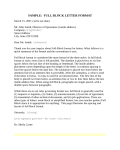 full block style cover letter example