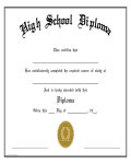 High School Diploma (edit) - Edit, Fill, Sign Online | Handypdf