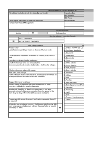 2024 Report Templates Fillable Printable PDF Forms Handypdf   House Inspection Checklist 01 Page1 M 