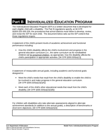 2024 Individual Education Plan - Fillable, Printable PDF & Forms | Handypdf