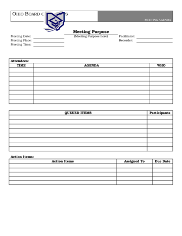 Meeting Agenda Word Template - Edit, Fill, Sign Online | Handypdf