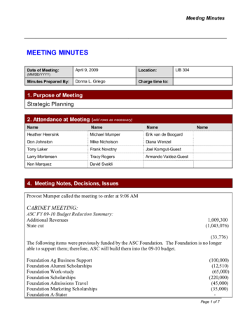 Meeting Minutes Templates - Edit, Fill, Sign Online | Handypdf