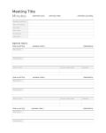 2022 Meeting Minutes Template - Fillable, Printable PDF & Forms | Handypdf