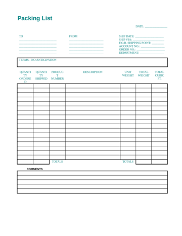 Packing Slip Template New - Edit, Fill, Sign Online | Handypdf