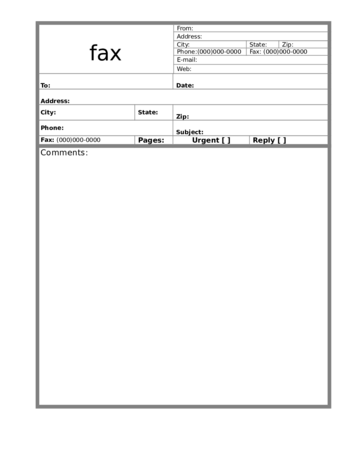 2024 Fax Cover Sheet Template - Fillable, Printable PDF & Forms | Handypdf