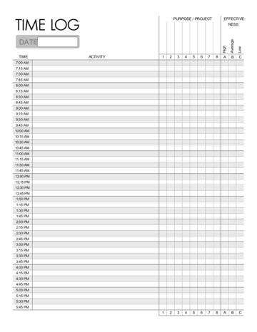 Printable Time Management Worksheets Template - Edit, Fill, Sign Online ...