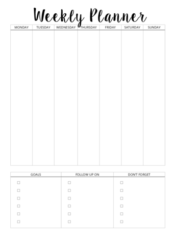 2022 Weekly Planner Template - Fillable, Printable Pdf & Forms 