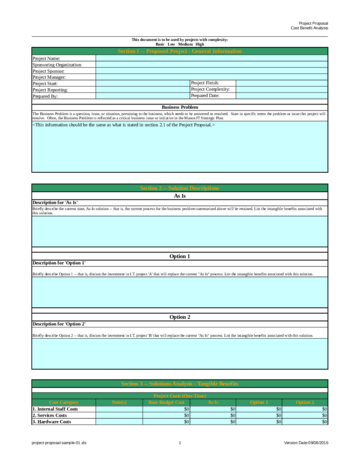 Proposal CBA Template - Edit, Fill, Sign Online | Handypdf