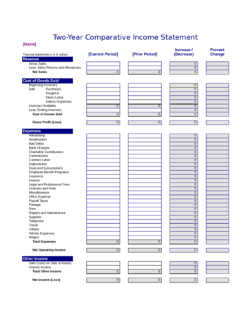 Blank Income Statement Form - Edit, Fill, Sign Online | Handypdf