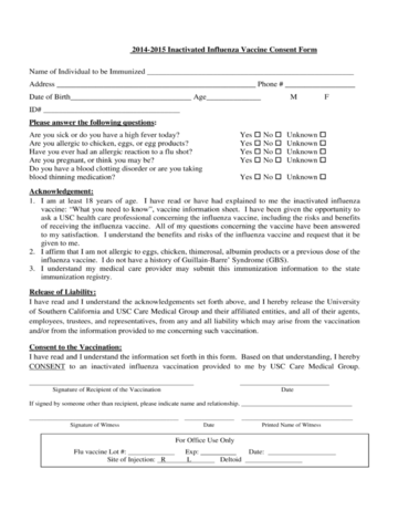 2024 Flu Vaccination Consent Form Fillable Printable PDF Forms