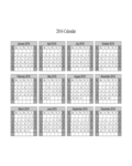 2016 Calendar with Shaded Weekends - Edit, Fill, Sign Online | Handypdf