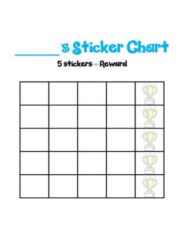 Blank Sticker Chart Template - Edit, Fill, Sign Online | Handypdf