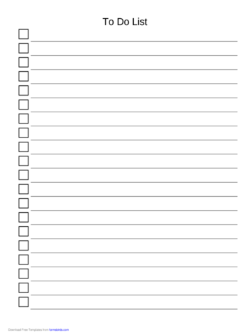 one note to do list