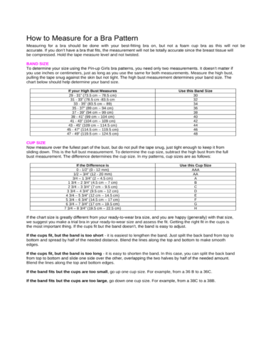 2023 Bra Size Chart Fillable Printable PDF Forms Handypdf