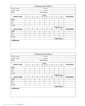 2022 More Score Sheets - Fillable, Printable PDF & Forms | Handypdf