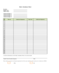 2024 Attendance Sheet - Fillable, Printable PDF & Forms | Handypdf