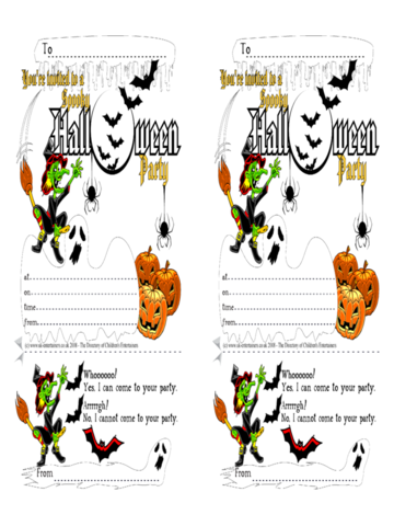 2024 Halloween Invitation Template - Fillable, Printable PDF & Forms ...