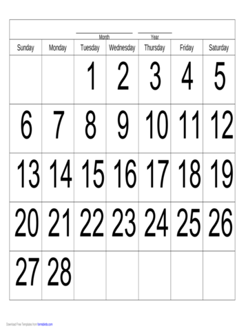 Handwriting Calendar - 28 Day - Tuesday - Edit, Fill, Sign Online ...