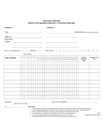 2024 Attendance Sheet - Fillable, Printable PDF & Forms | Handypdf