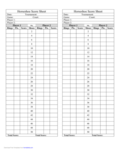 Horseshoes Score Sheet - Edit, Fill, Sign Online | Handypdf