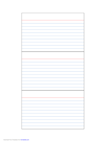 2024 Index Card Template - Fillable, Printable PDF & Forms | Handypdf