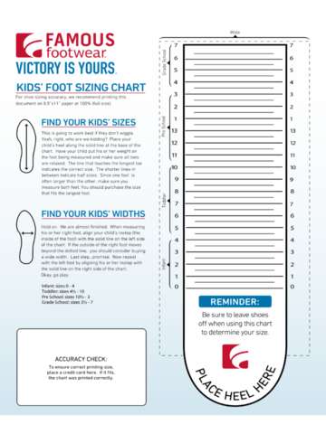 2024 Shoe Size Chart - Fillable, Printable PDF & Forms | Handypdf