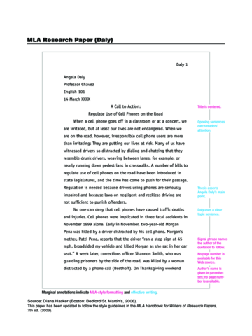 MLA Research Paper - Edit, Fill, Sign Online | Handypdf