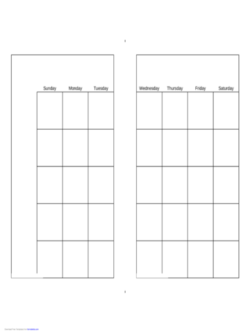 Monthly Calendar (Full Page) - Edit, Fill, Sign Online | Handypdf