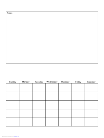 Monthly Calendar (Half Page with Notes) - Edit, Fill, Sign Online ...