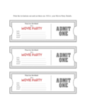 2024 Movie Ticket Invitation Template - Fillable, Printable Pdf & Forms 