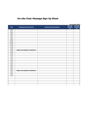 Sign Up Sheet Example Page1 M 