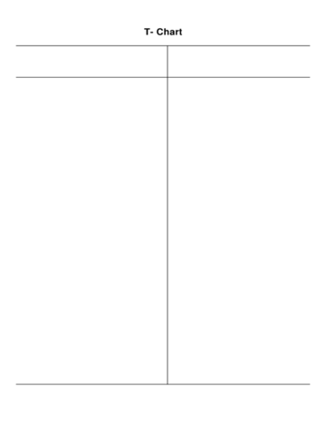 Simple T Chart - Edit, Fill, Sign Online | Handypdf