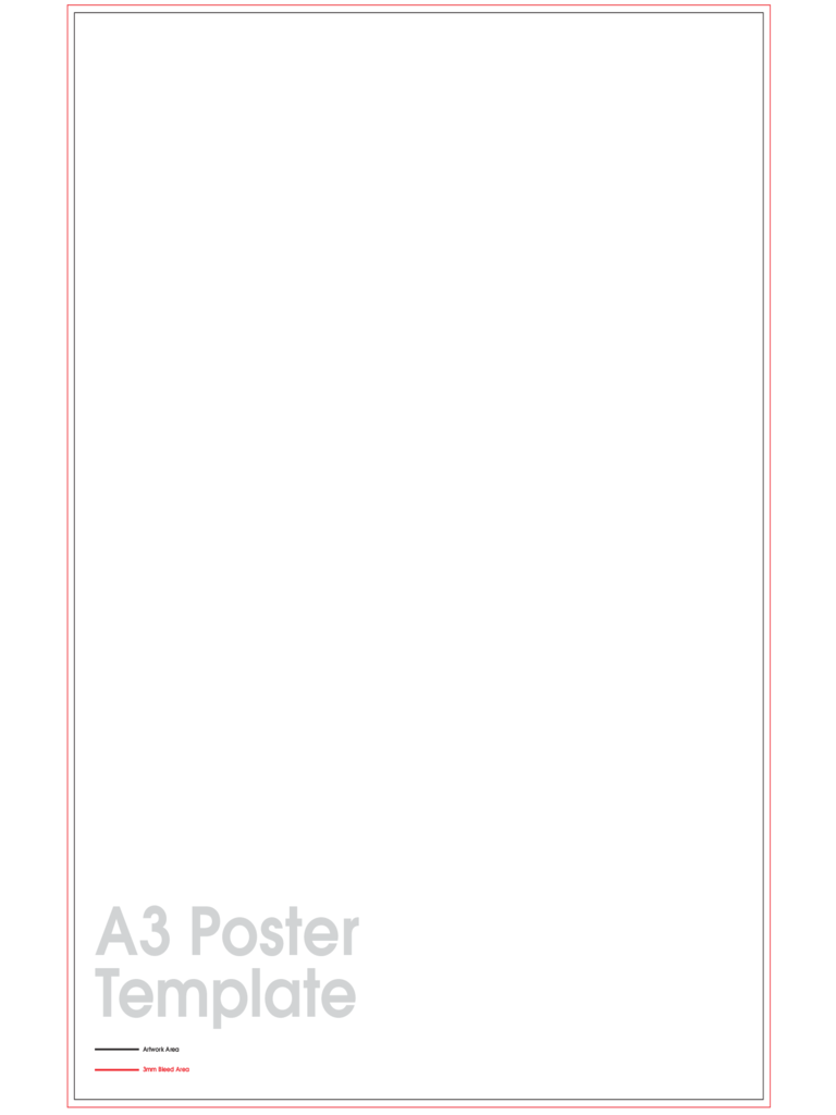 A3 Poster Sample Template