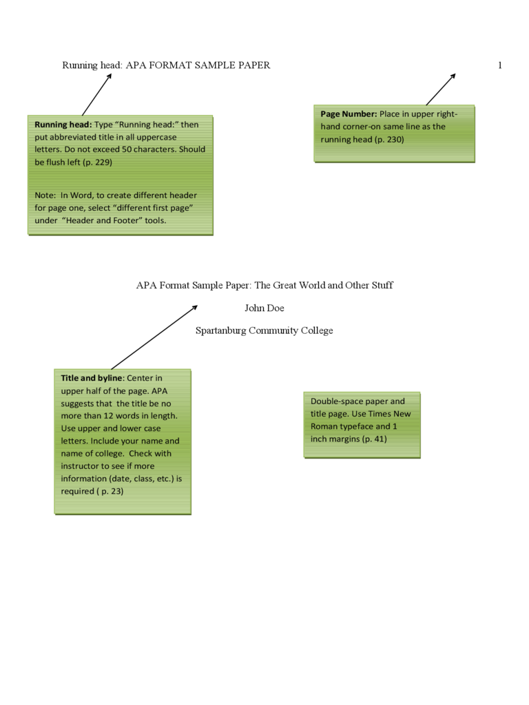 2022 APA Format Template - Fillable, Printable PDF & Forms | Handypdf