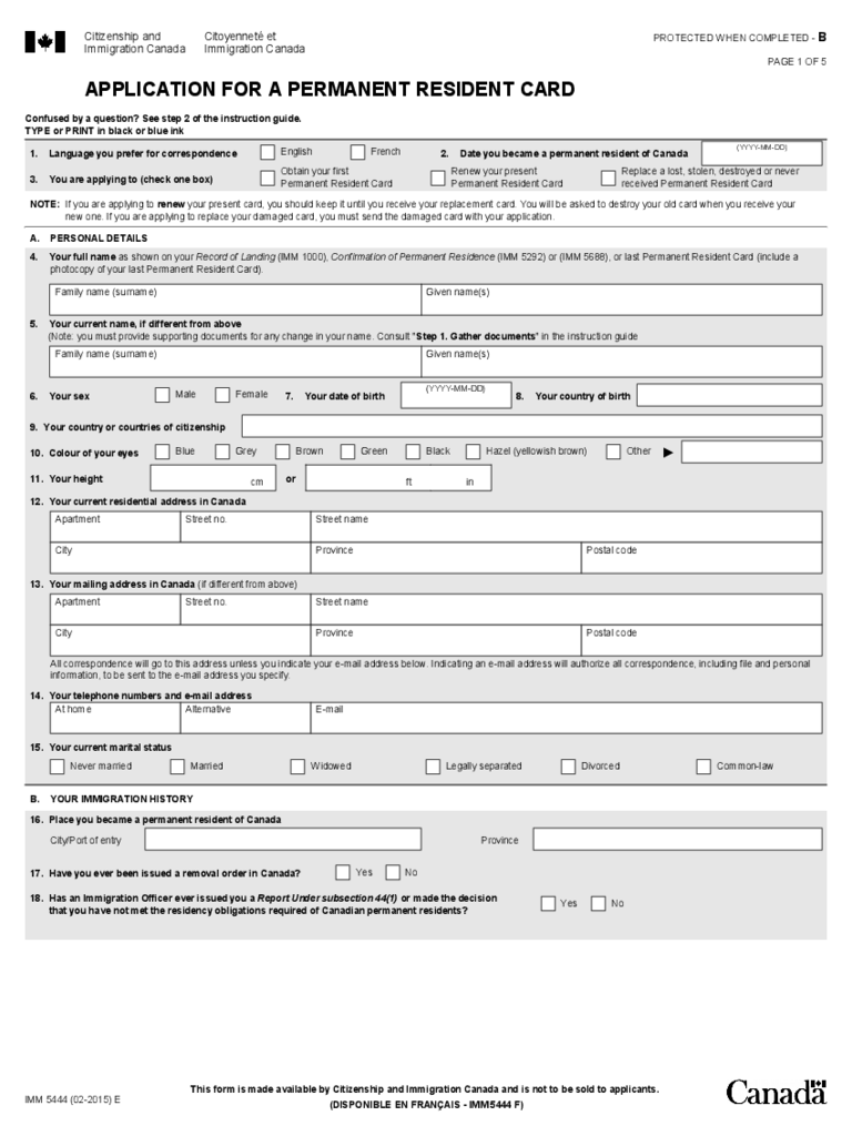 2024 PR Card Renewal Form Fillable Printable PDF Forms Handypdf