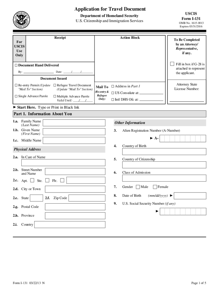 2025 Travel Document Application Form Fillable Printable PDF Forms 