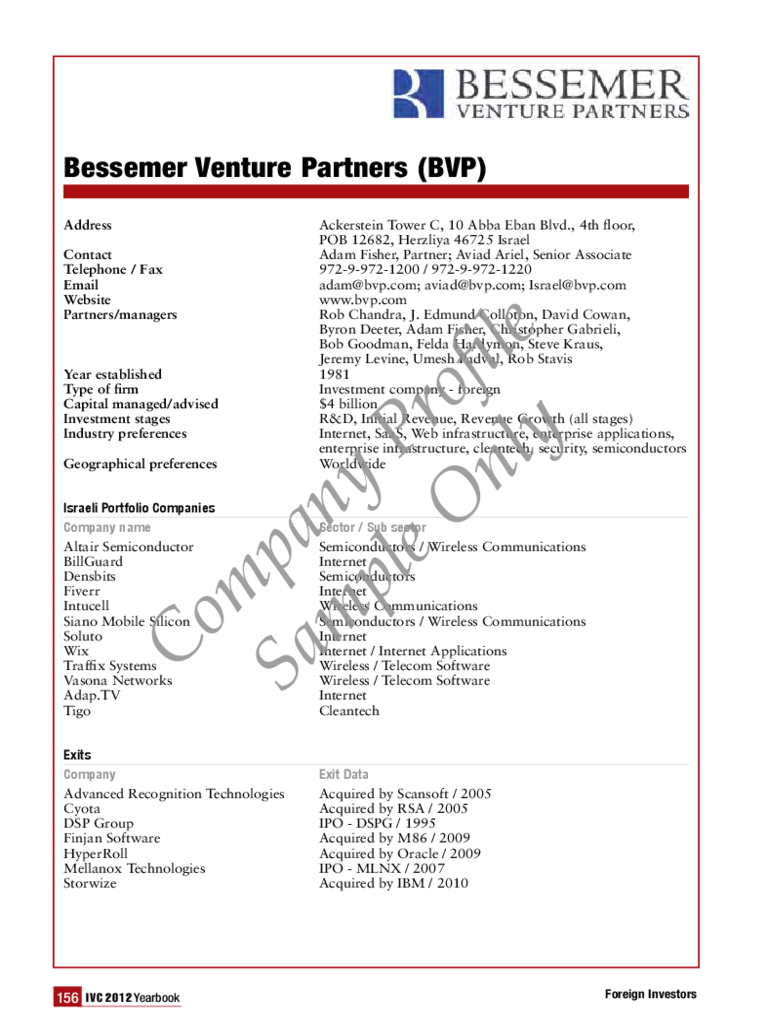 Basic Company Profile Sample