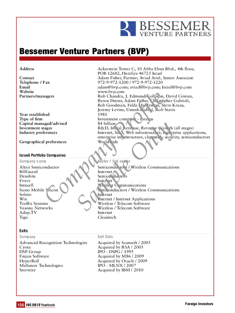 Simple Business Profile Template