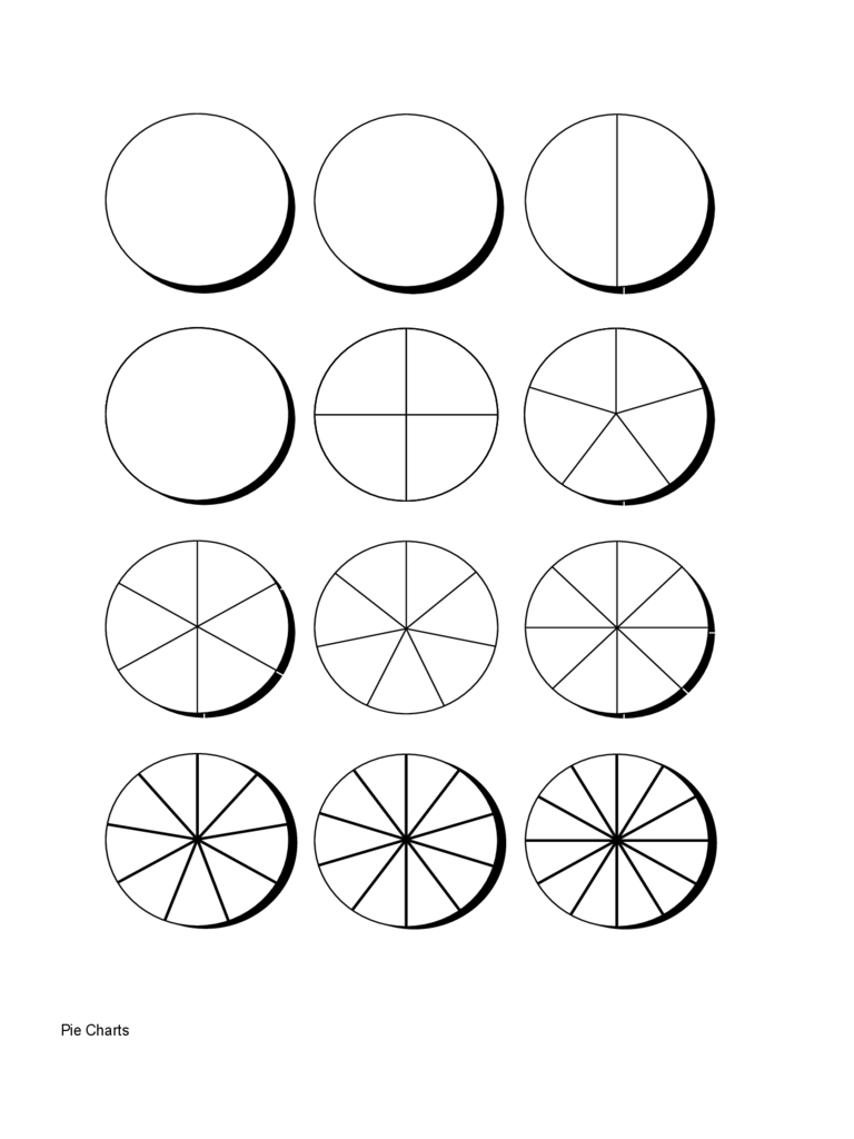 Blank Pie Chart Template