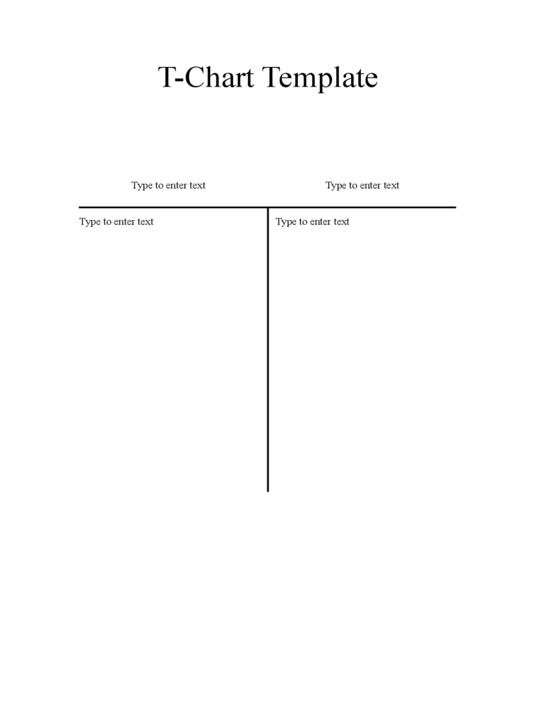 Blank Chart Template Pdf