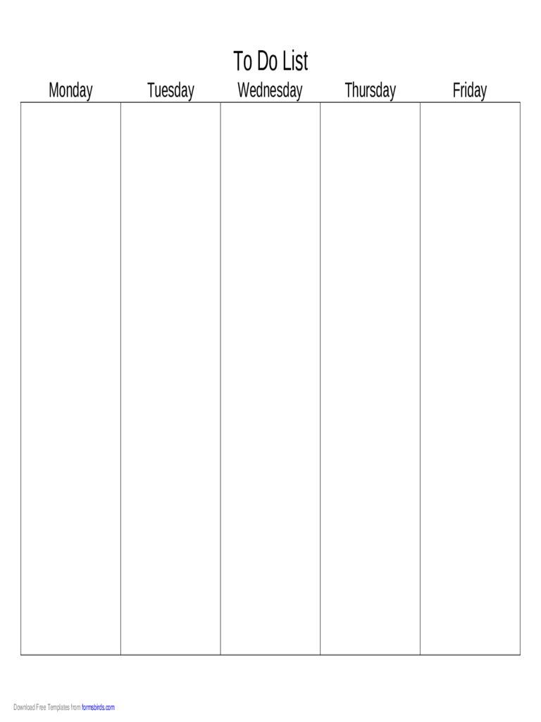 Blank To Do List Template, Web free downloadable and printable to do ...