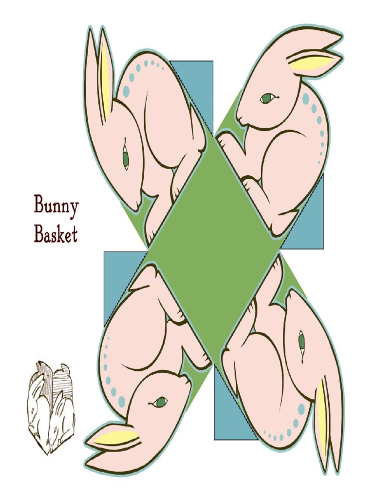 Bunny Basket Pink Rabbit