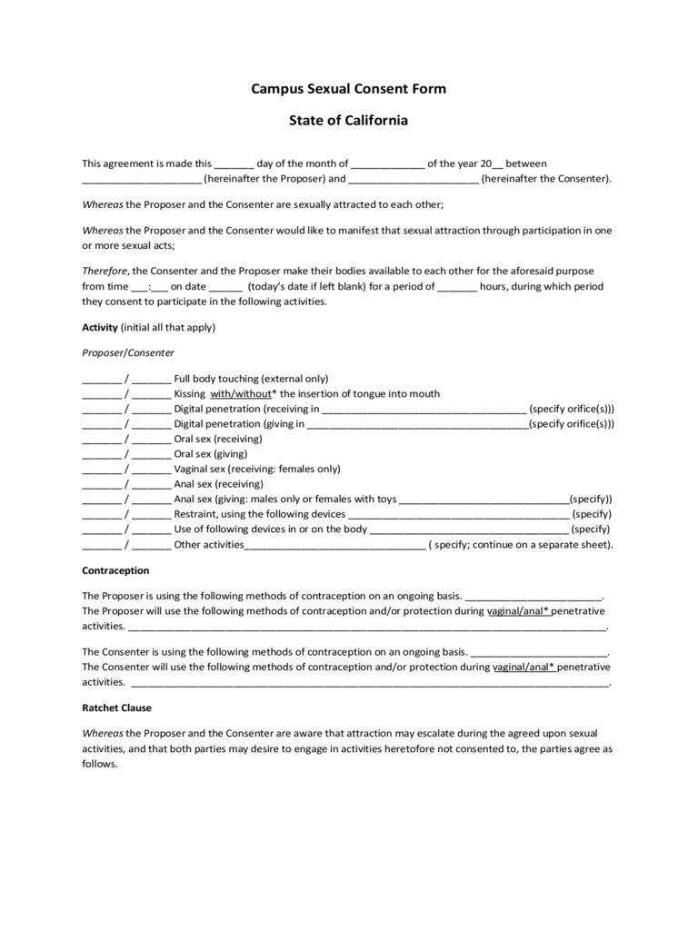 2021 Consent Templates Fillable Printable PDF Forms Handypdf