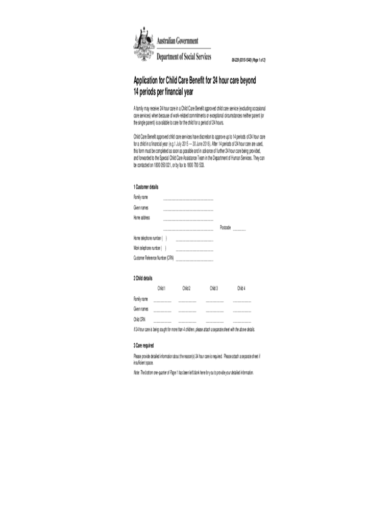 Child Care Rebate Application Form Edit Fill Sign Online Handypdf